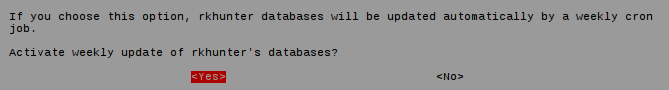 rkhunter reconfig screen 2